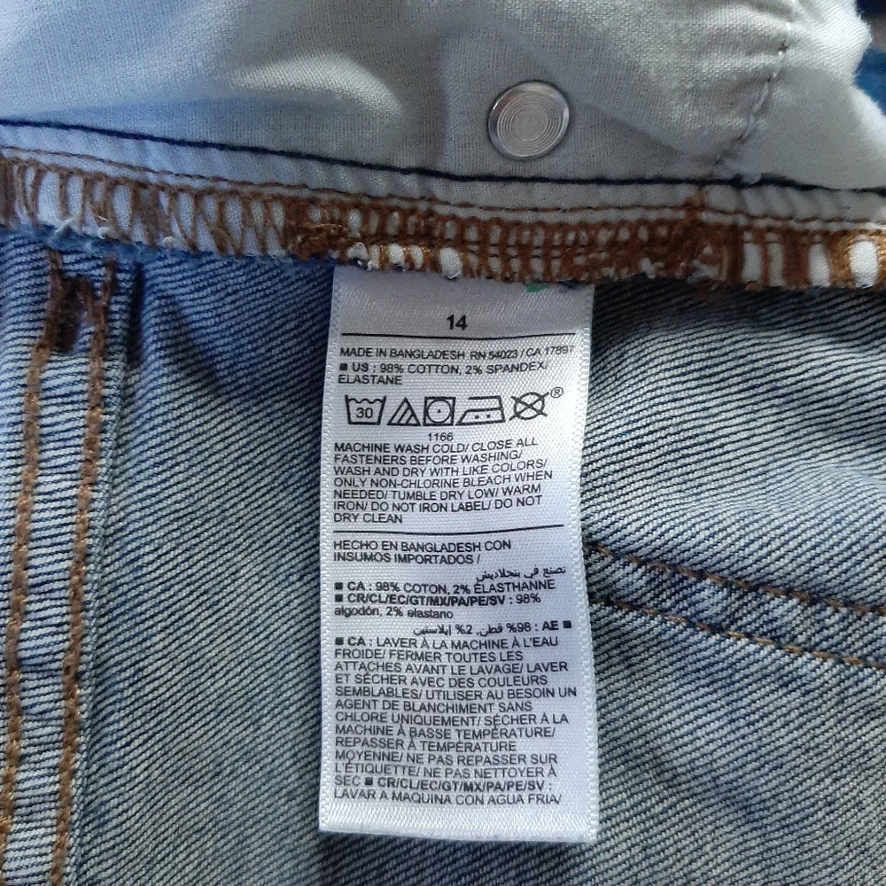 Old Navy Straight Built-In Flex Blue Jeans